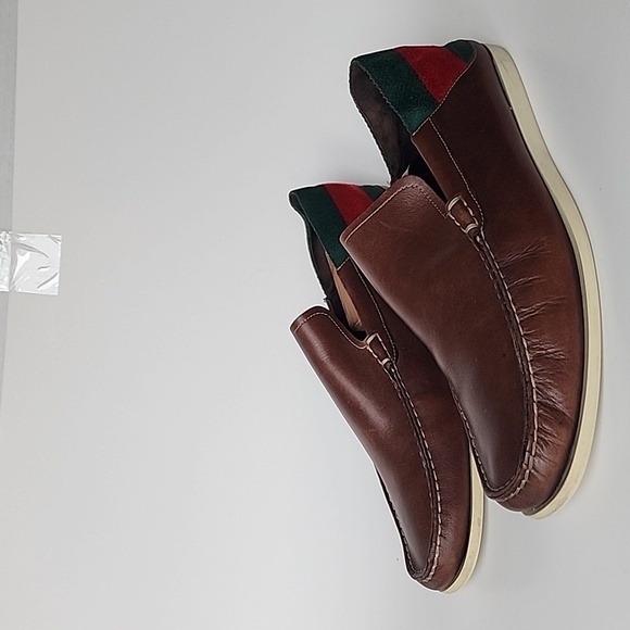 Gucci Moca Pelle S. Gomma Runner Men’s Shoes Size 41.5 E - Picture 1 of 12